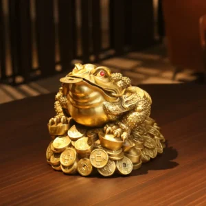 Gold-Spitting Toad Figurine